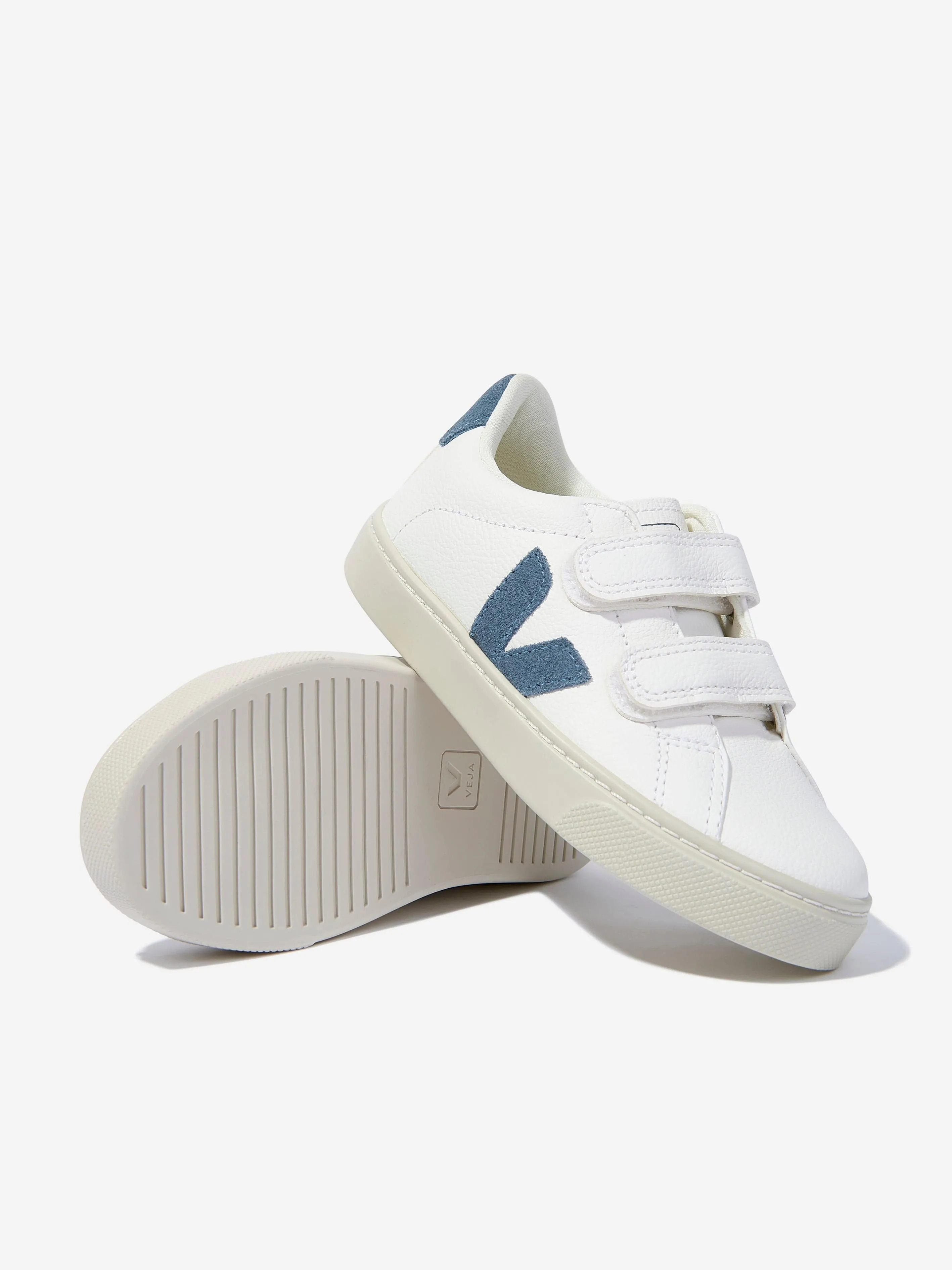 Veja Kids ChromeFree Leder Esplar Turnschuhe in Weiß