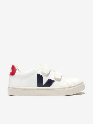 Veja Kids ChromeFree Leder Esplar Turnschuhe in Weiß