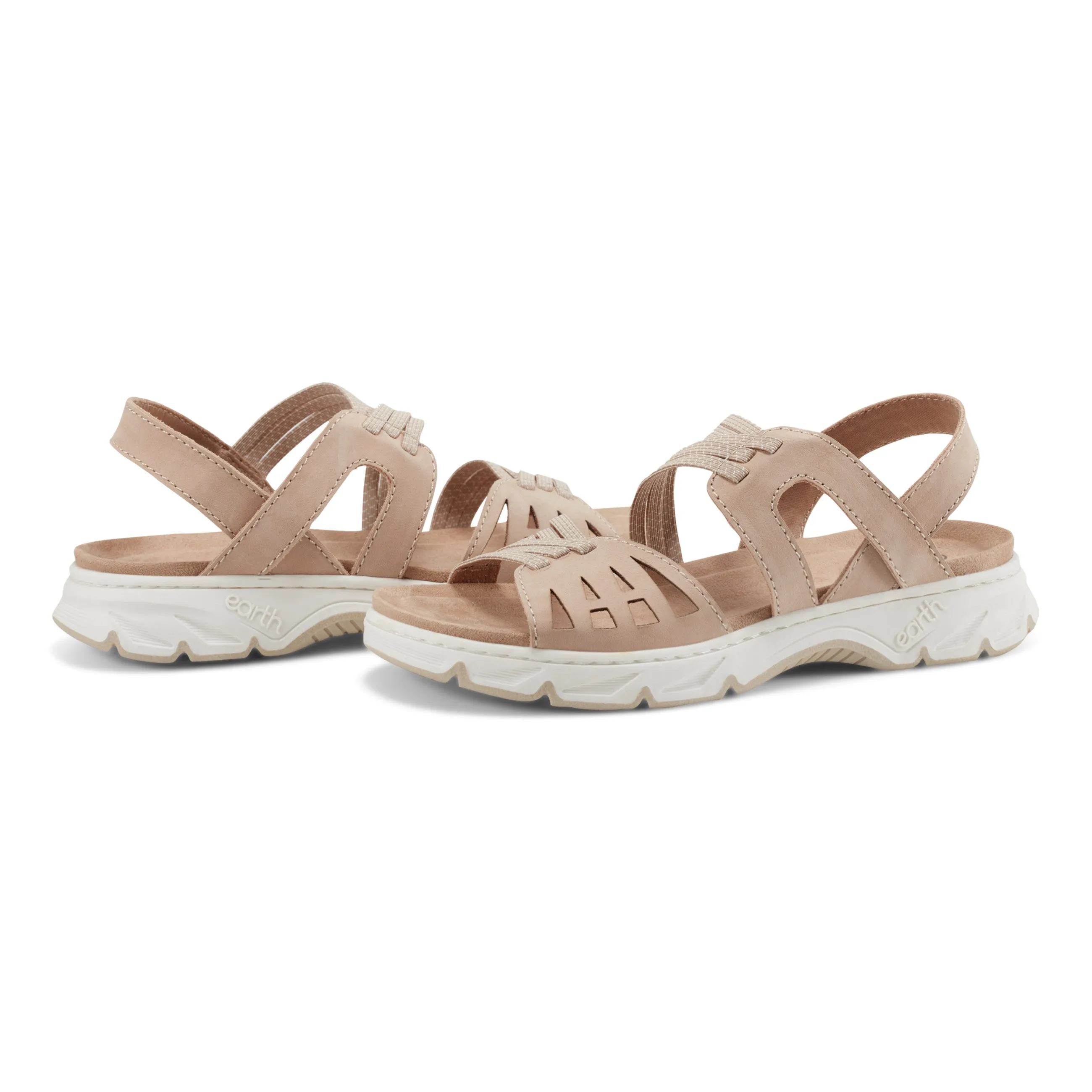 Vernon Riemchen-Slingback Freizeit-Sandalen mit flacher Sohle