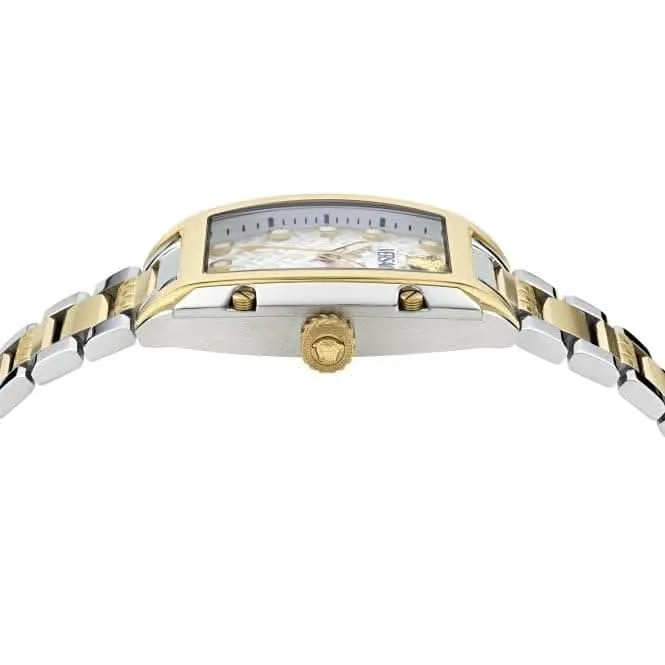Versace Dominus Weiß-Silber Saphir Uhr VE8K00424
