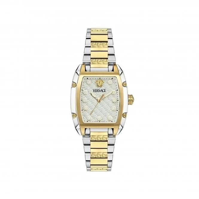 Versace Dominus Weiß-Silber Saphir Uhr VE8K00424