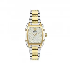 Versace Dominus Weiß-Silber Saphir Uhr VE8K00424