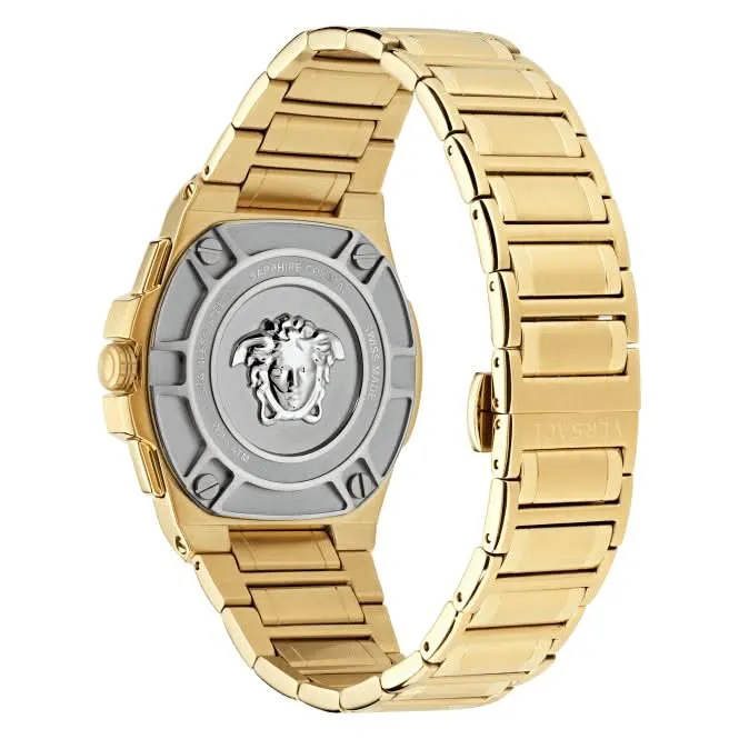 Versace Herren Greca Schwarz Aluminium Armbanduhr VE7H00623