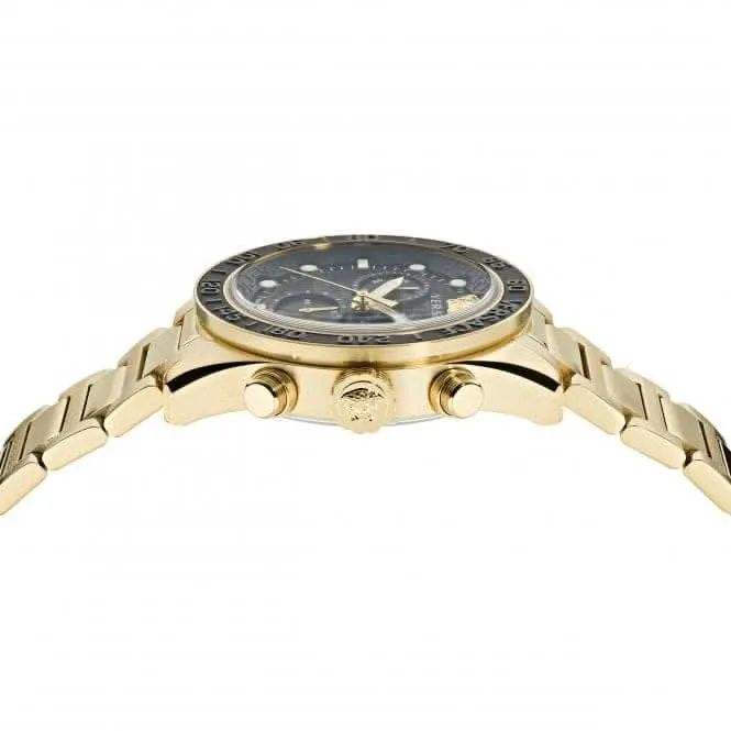 Versace Herren Greca Dome Armbanduhr in Goldton VE6K00523