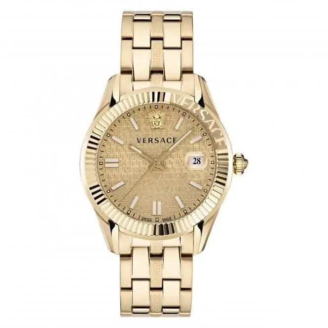 Versace Herren Greca Time Champagner Uhr VE3K00522