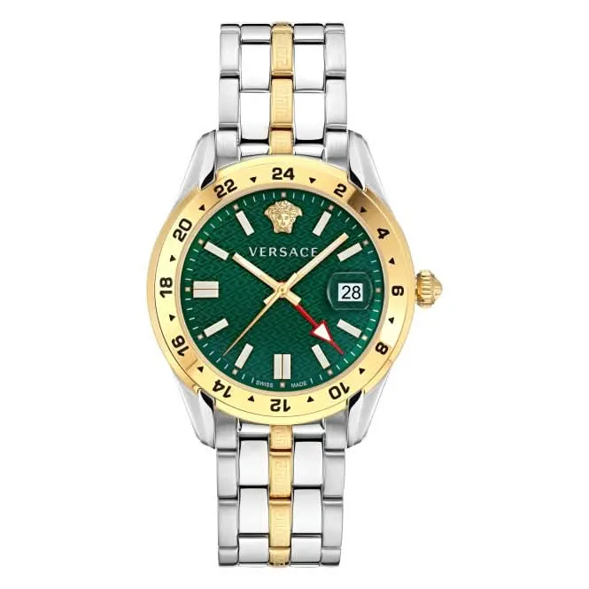 Versace Herren Greca Time Goldfarbene Uhr VE7C00623