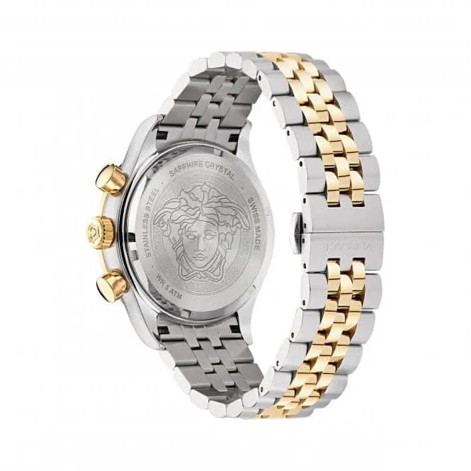 Versace Herren Hellenyium Edelstahl Uhr Grün VE2U00522