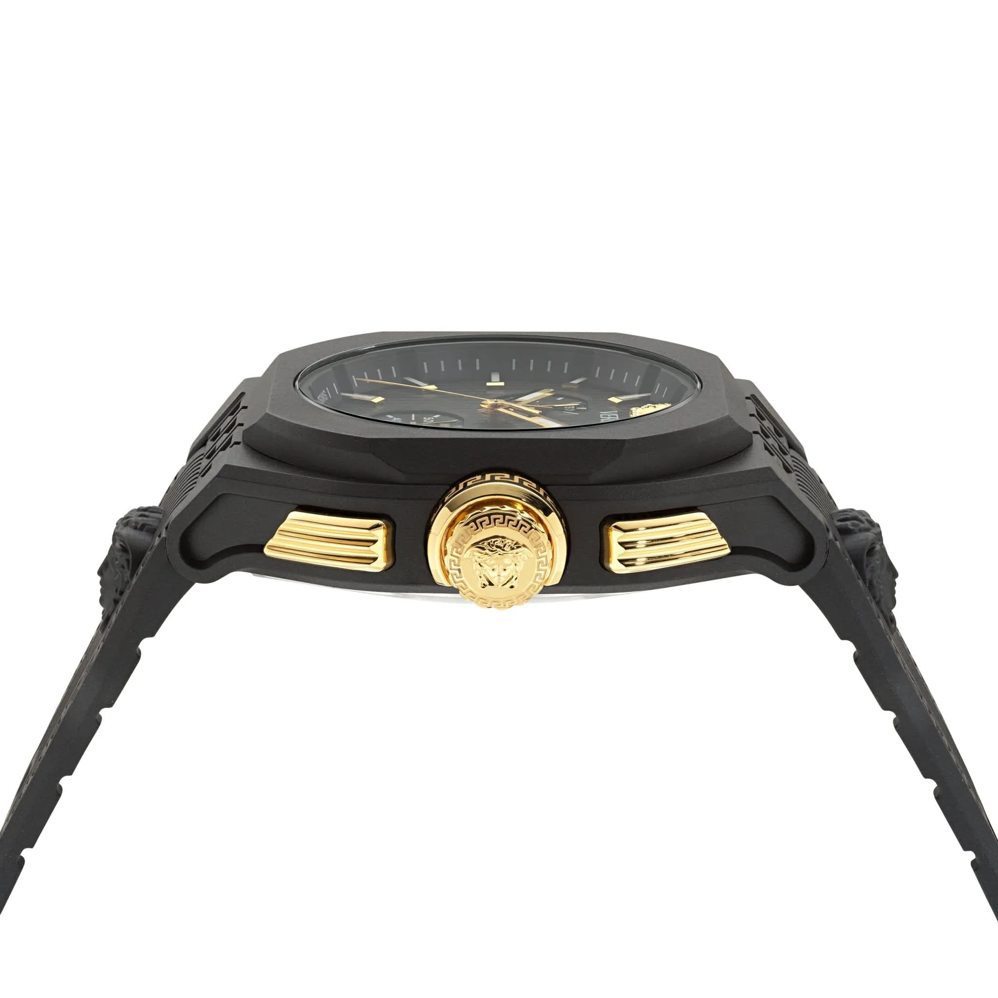 Versace Herren V-Legend Chrono Schwarze Uhr VE9L00124