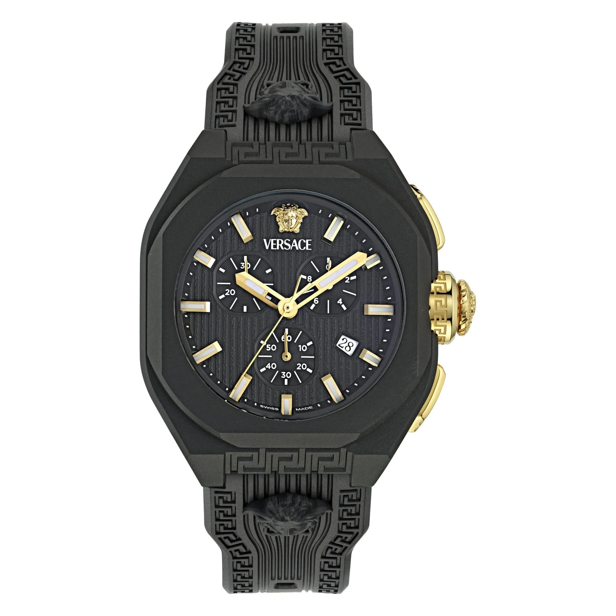 Versace Herren V-Legend Chrono Schwarze Uhr VE9L00124