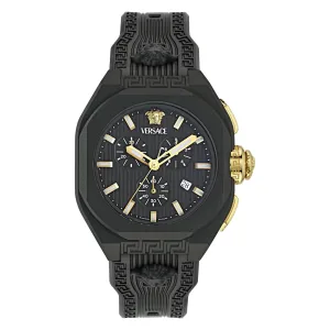Versace Herren V-Legend Chrono Schwarze Uhr VE9L00124