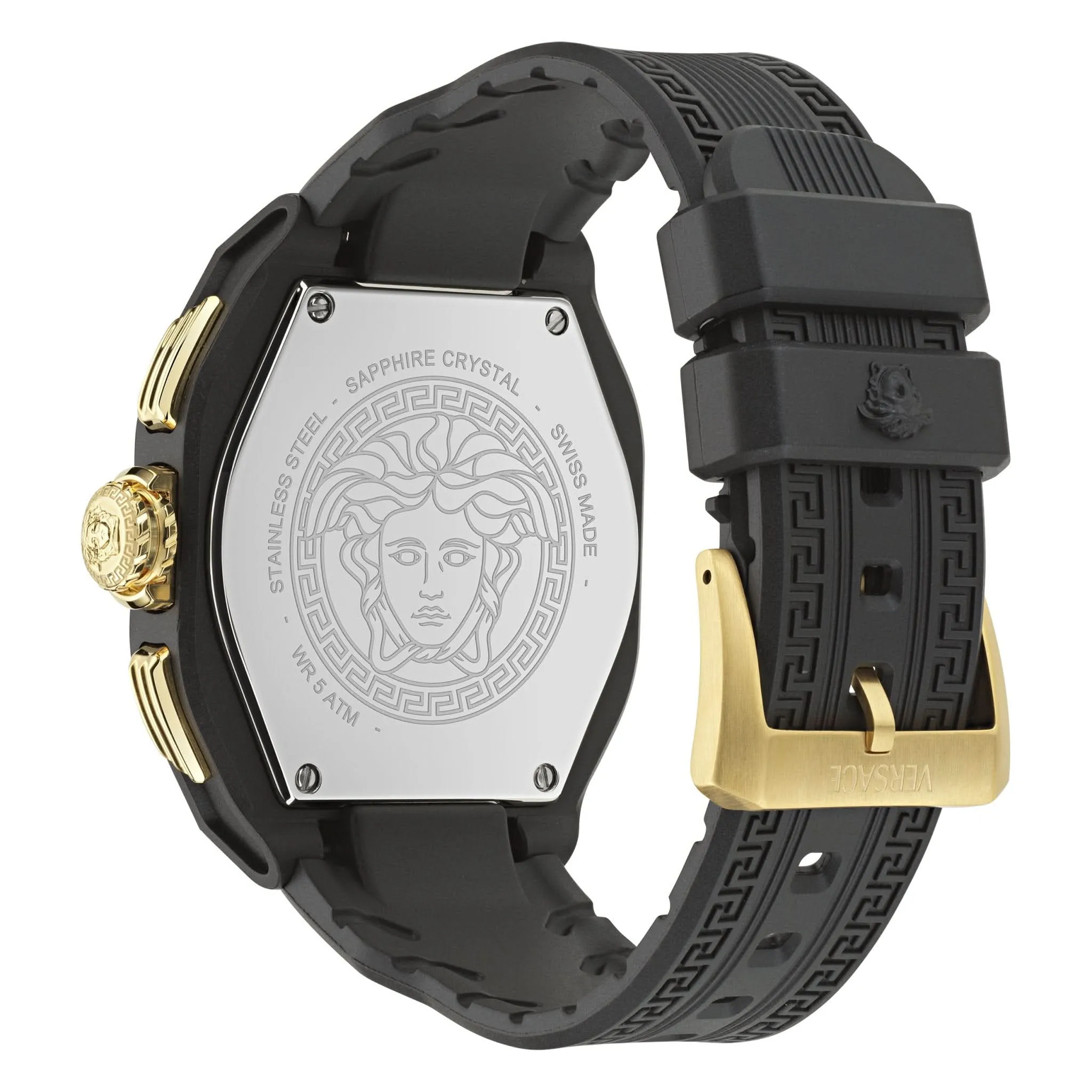 Versace Herren V-Legend Chrono Schwarze Uhr VE9L00124