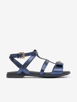 Versace Girls Medusa Heart Sandalen in Marineblau