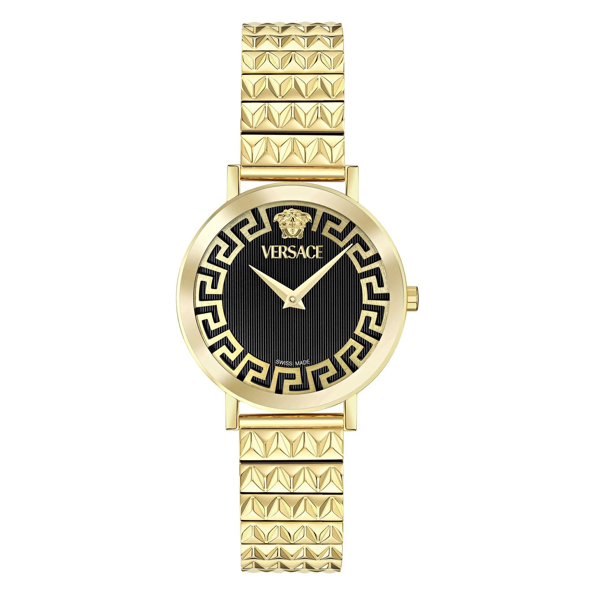 Versace Damen Daedalus Schwarz Guilloché Uhr VE9A00524