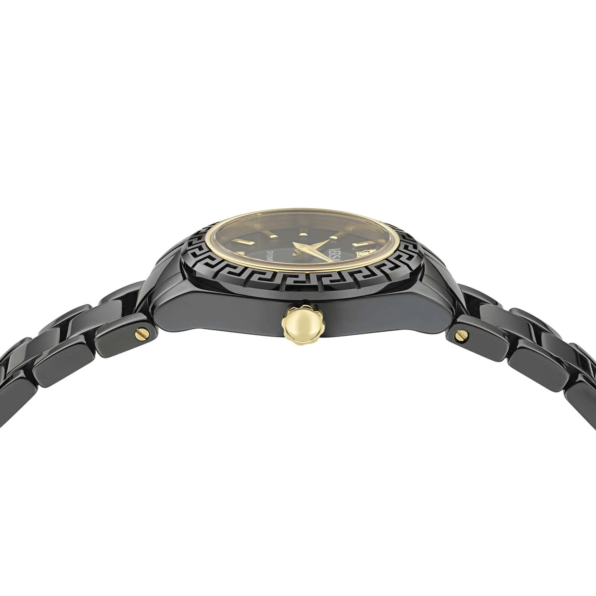Versace Damen Dv One Mini Schwarze Uhr VE9F00124