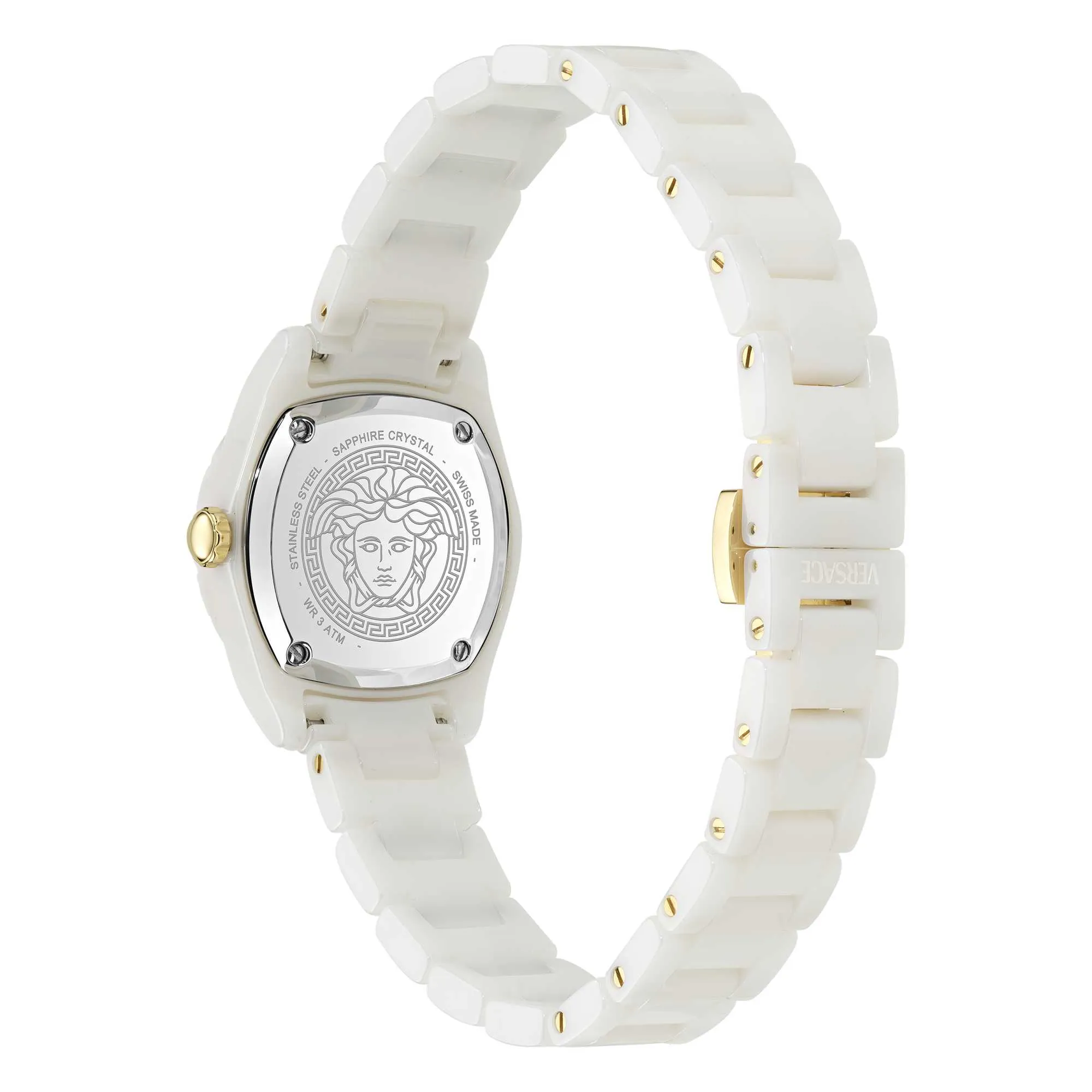 Versace Damen Dv One Mini Weiß Armbanduhr VE9F00224