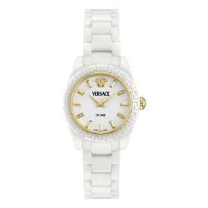 Versace Damen Dv One Mini Weiß Armbanduhr VE9F00224