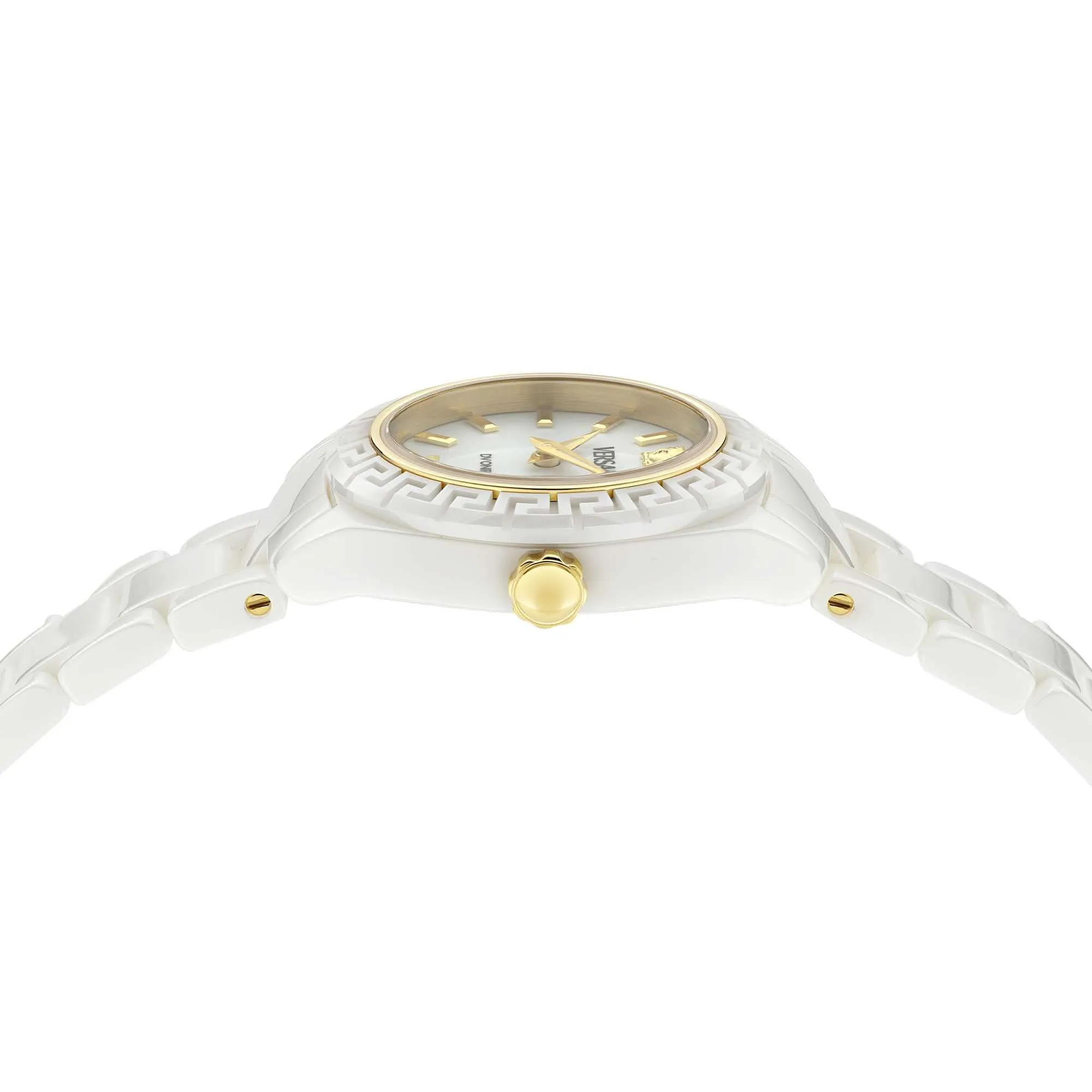 Versace Damen Dv One Mini Weiß Armbanduhr VE9F00224
