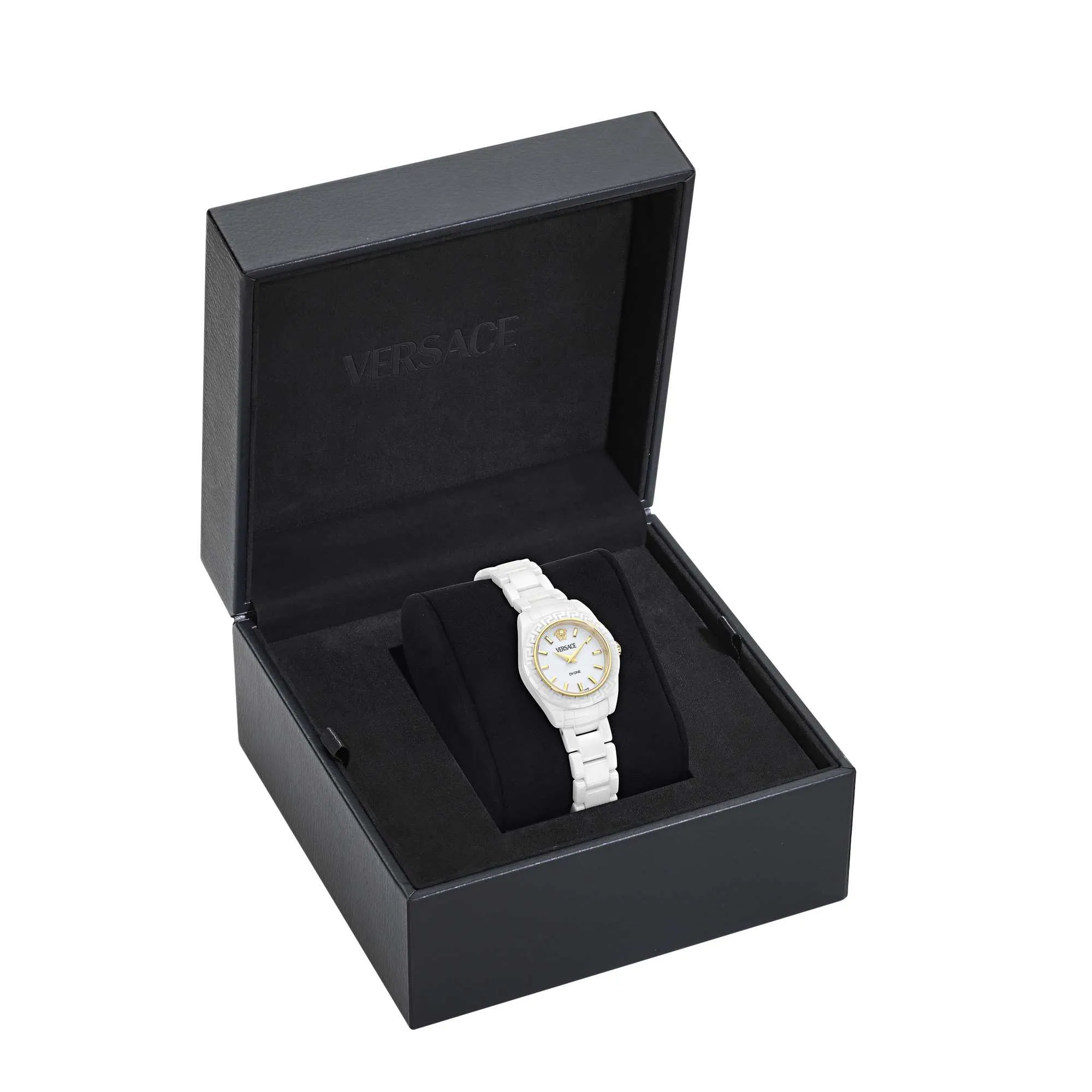 Versace Damen Dv One Mini Weiß Armbanduhr VE9F00224