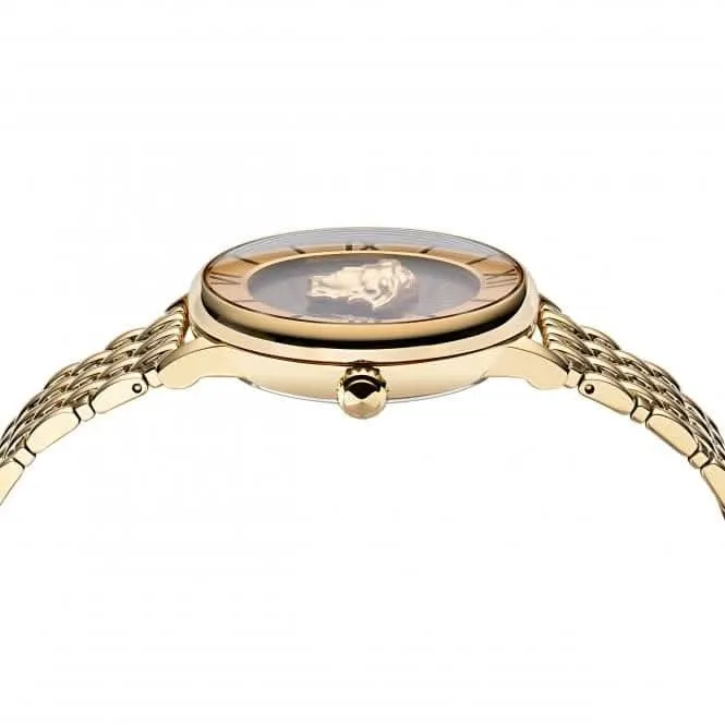 Versace Damen La Medusa Armbanduhr in Goldton VE2R00322