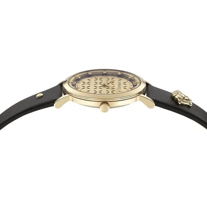 Versace Damen New Generation Edelstahl-Armbanduhr VE3M01023