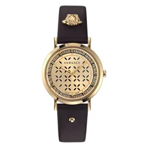 Versace Damen New Generation Edelstahl-Armbanduhr VE3M01023