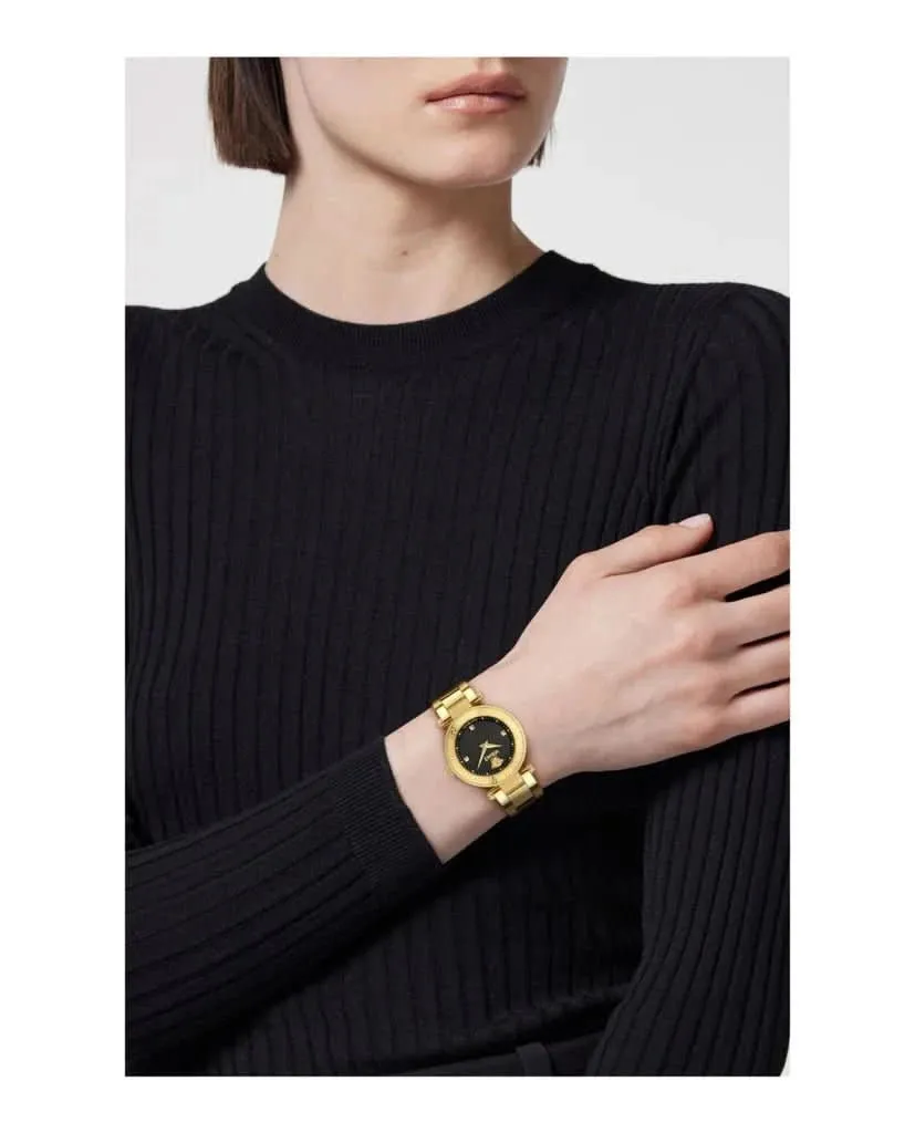 Versace Damen Reve Petite Spezial Schwarze Uhr VEBFA0424