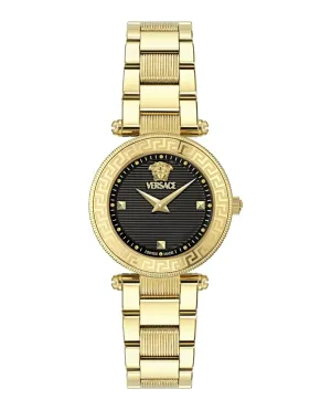 Versace Damen Reve Petite Spezial Schwarze Uhr VEBFA0424