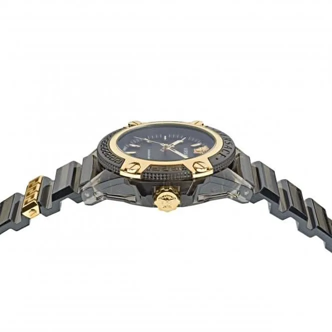 Versace Unisex Icon Active Indiglo Schwarz Uhr VE6E00123