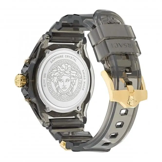 Versace Unisex Icon Active Indiglo Schwarz Uhr VE6E00123