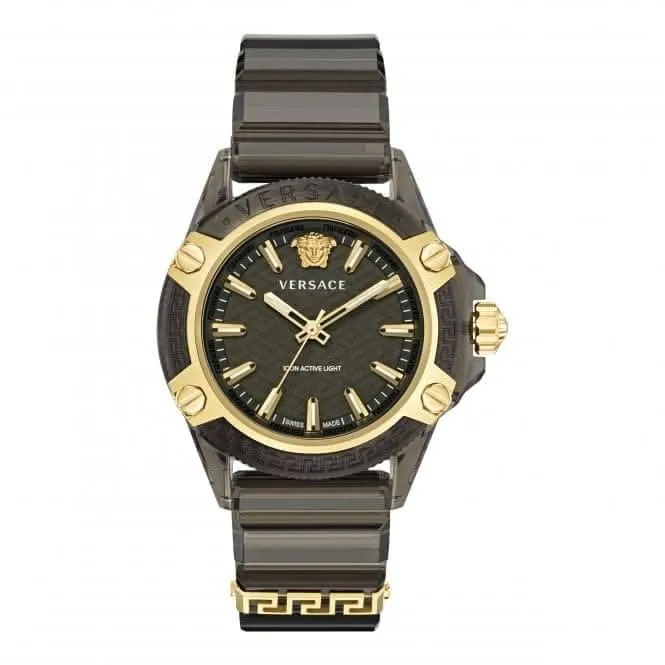 Versace Unisex Icon Active Indiglo Schwarz Uhr VE6E00123