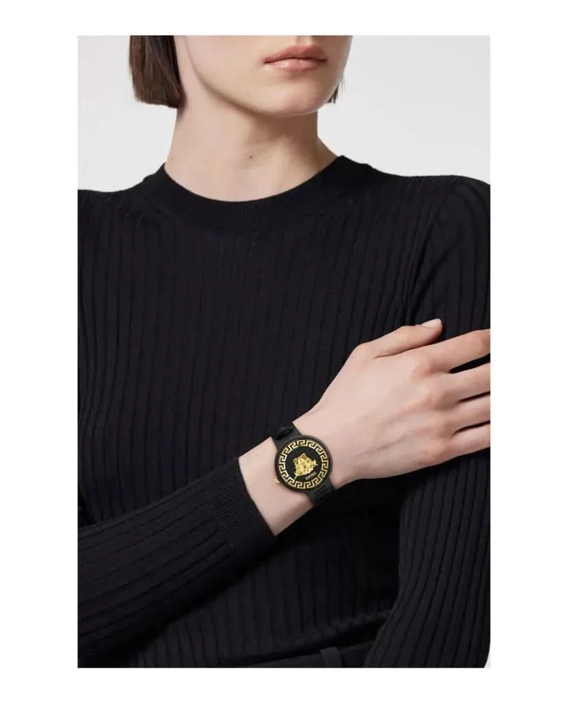 Versace Unisex Ikone Medusa Pop Schwarze Uhr VE8J00624