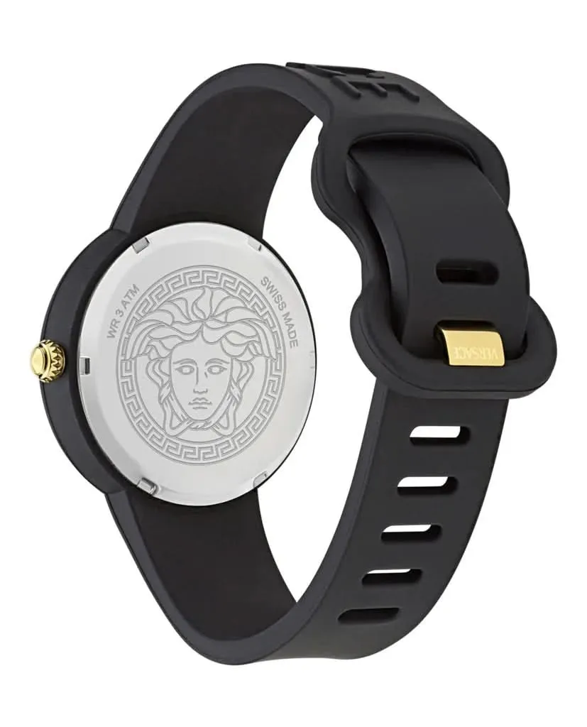 Versace Unisex Ikone Medusa Pop Schwarze Uhr VE8J00624