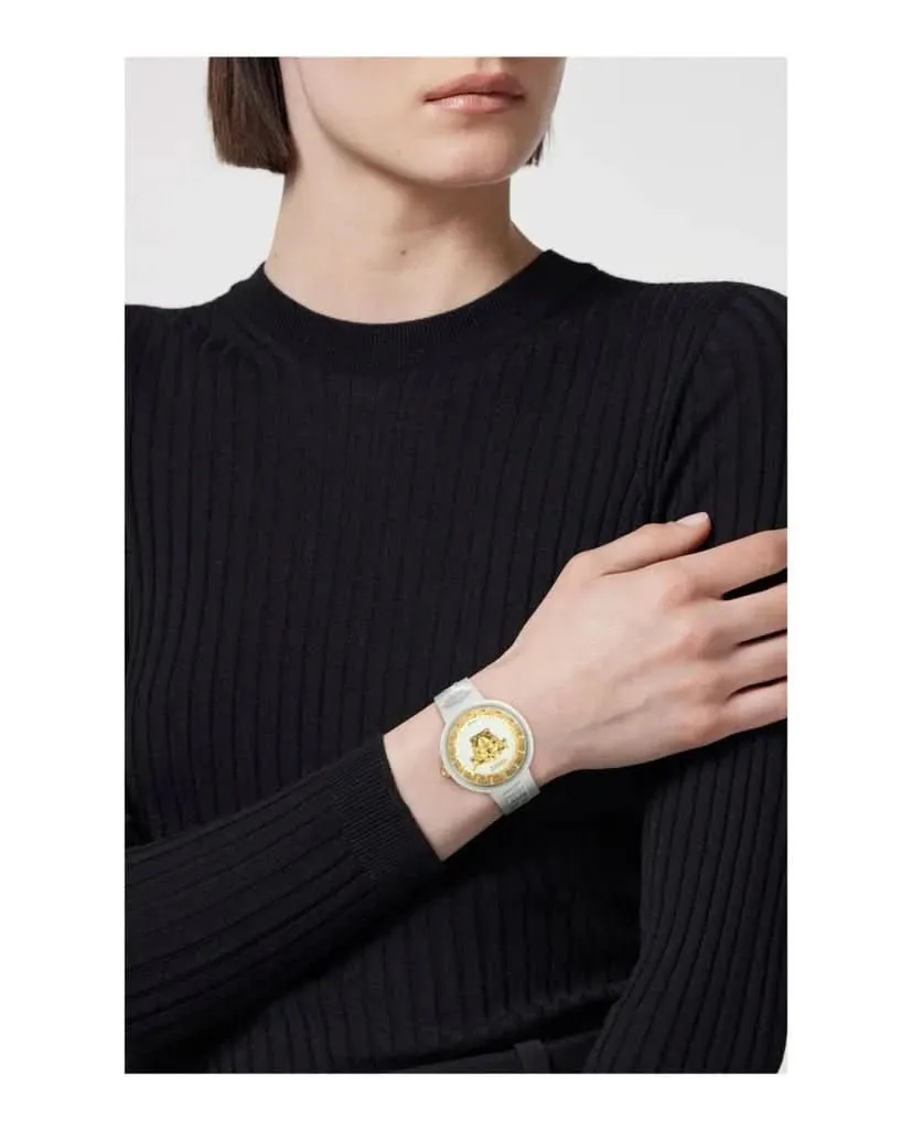 Versace Unisex Ikone Medusa Pop Weiße Uhr VE8J00524