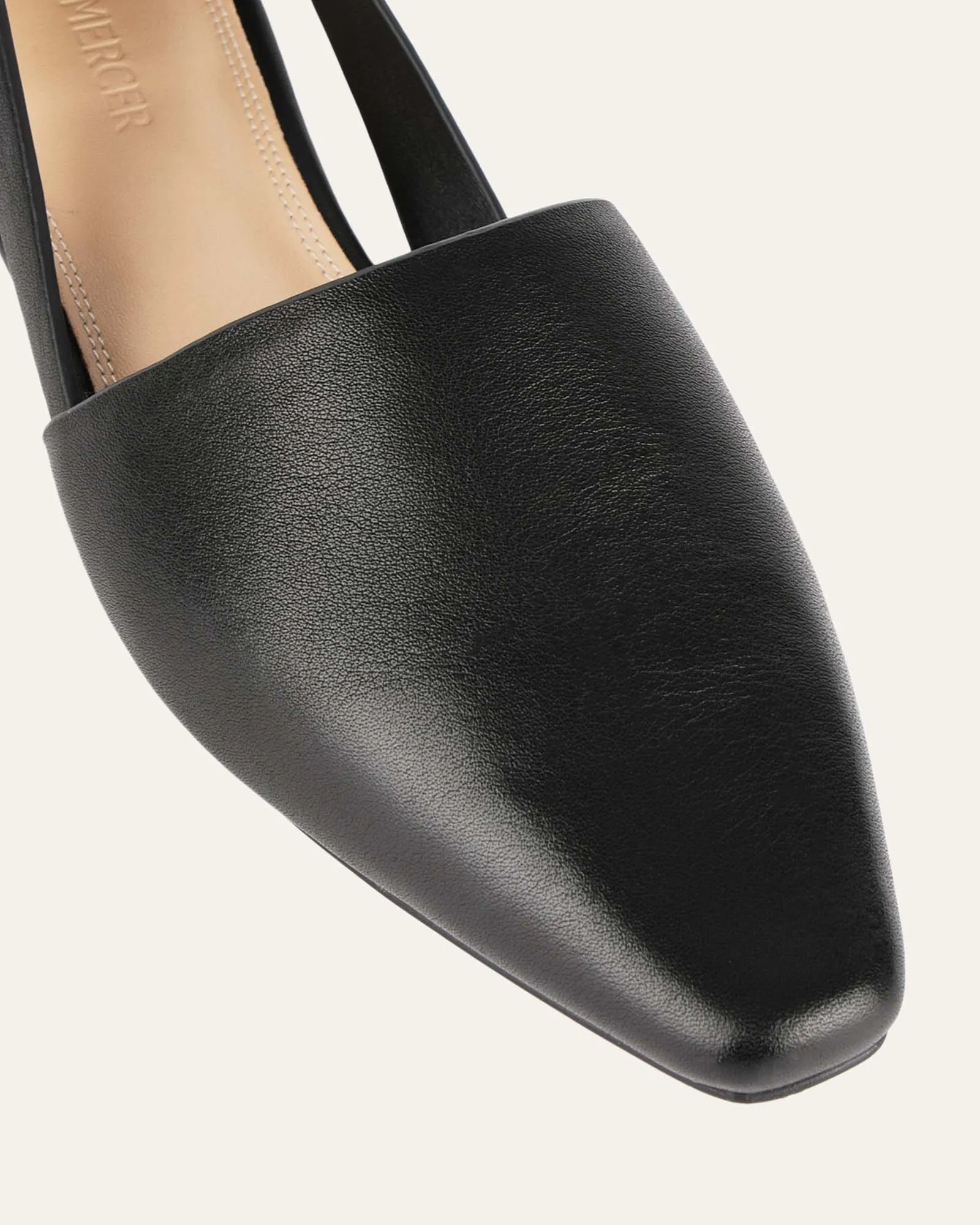 WILLA CASUAL FLATS SCHWARZES LEDER