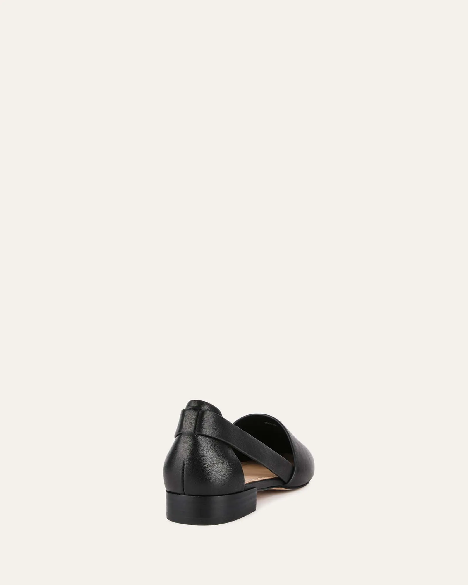WILLA CASUAL FLATS SCHWARZES LEDER