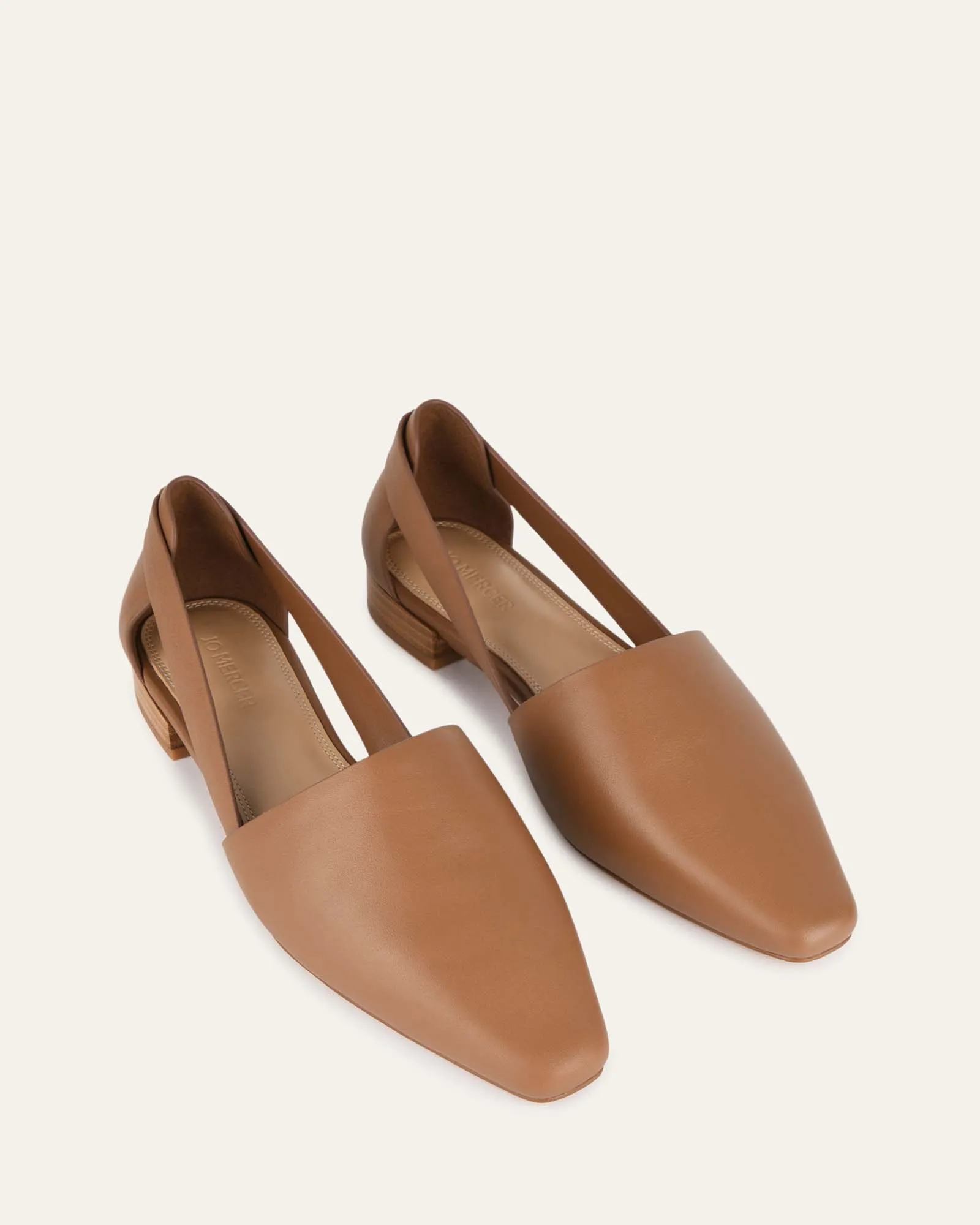 WILLA CASUAL FLATS KARAMELL LEDER