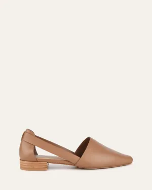 WILLA CASUAL FLATS KARAMELL LEDER