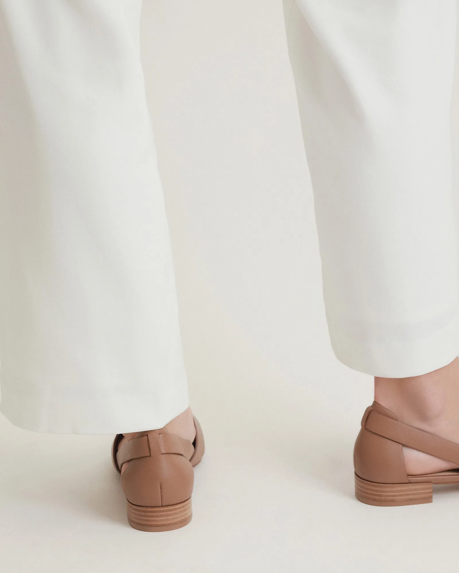 WILLA CASUAL FLATS KARAMELL LEDER