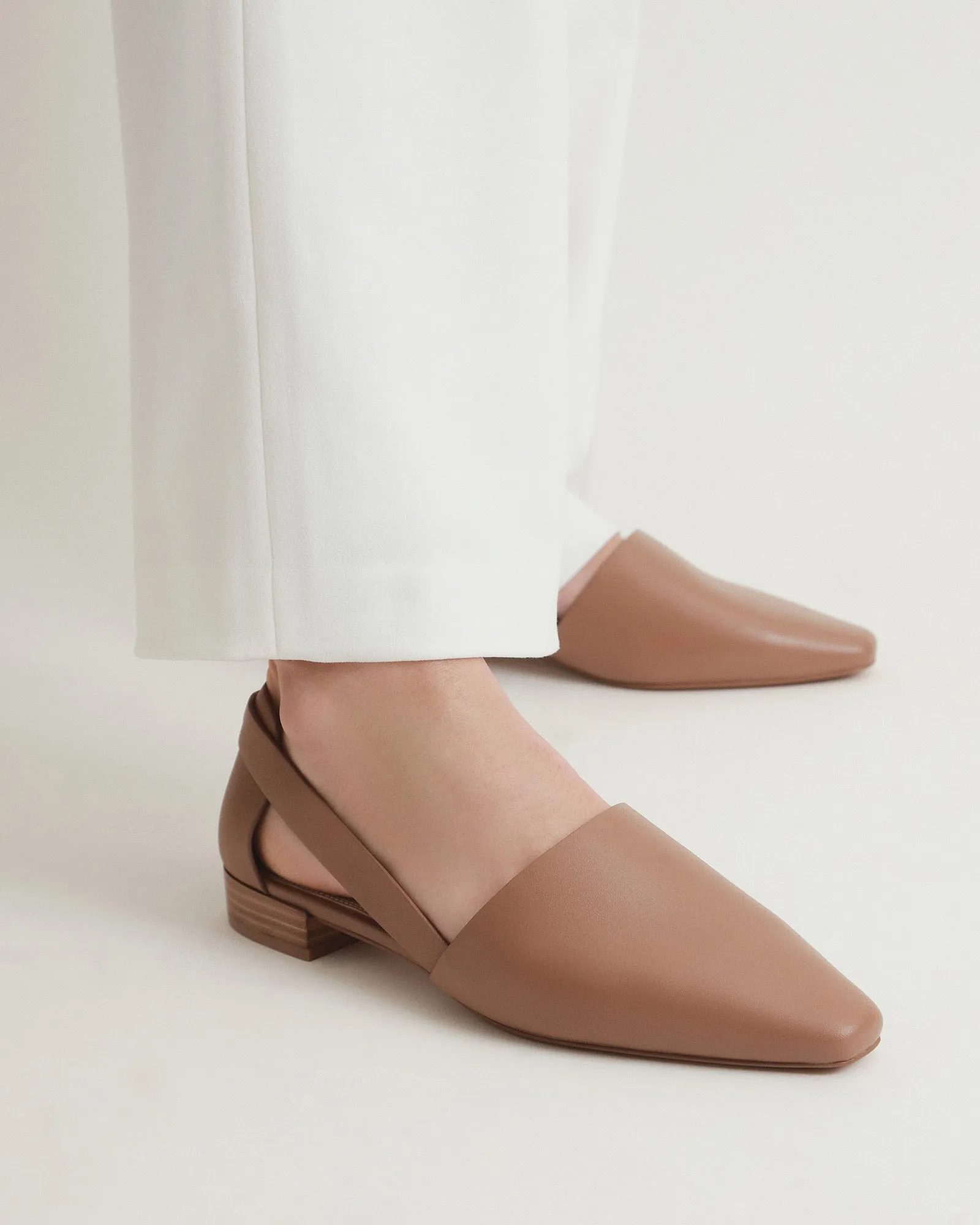 WILLA CASUAL FLATS KARAMELL LEDER