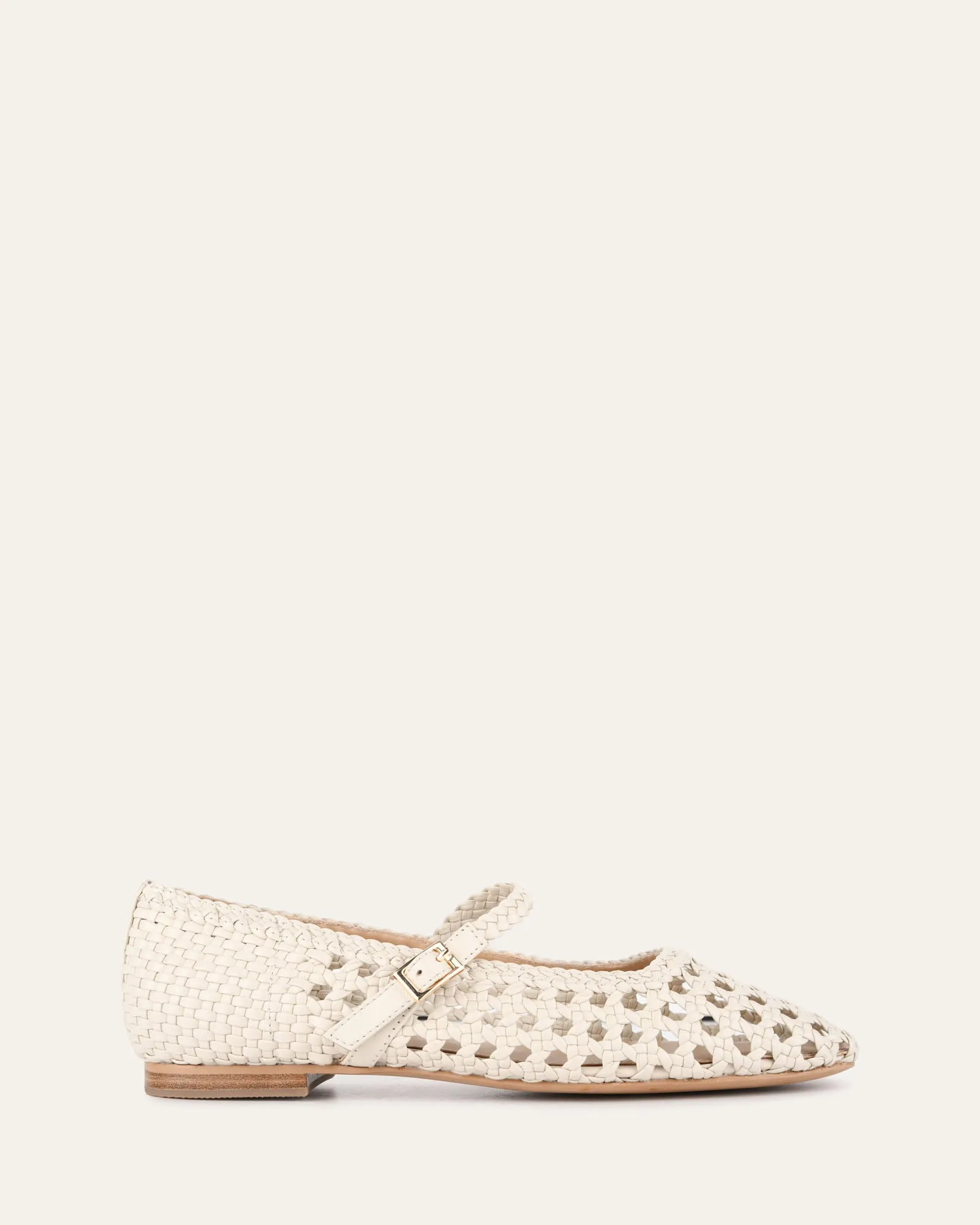 WILLIS CASUAL FLATS IN WEIßEM LEDER