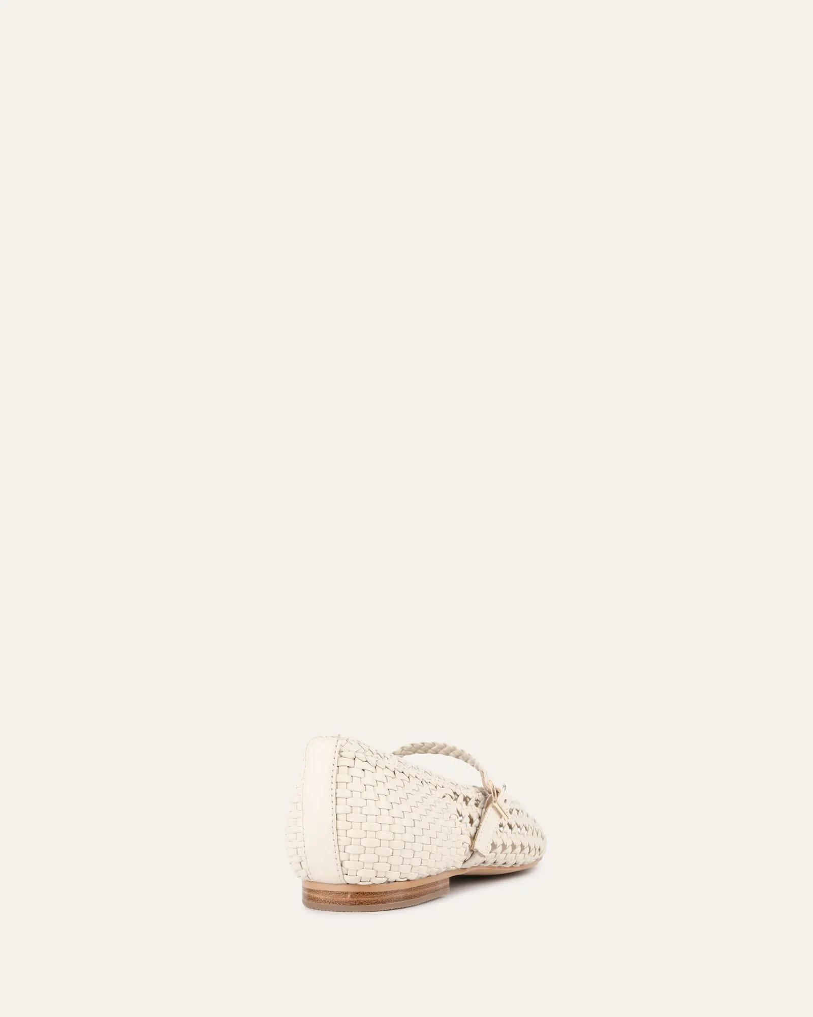 WILLIS CASUAL FLATS IN WEIßEM LEDER