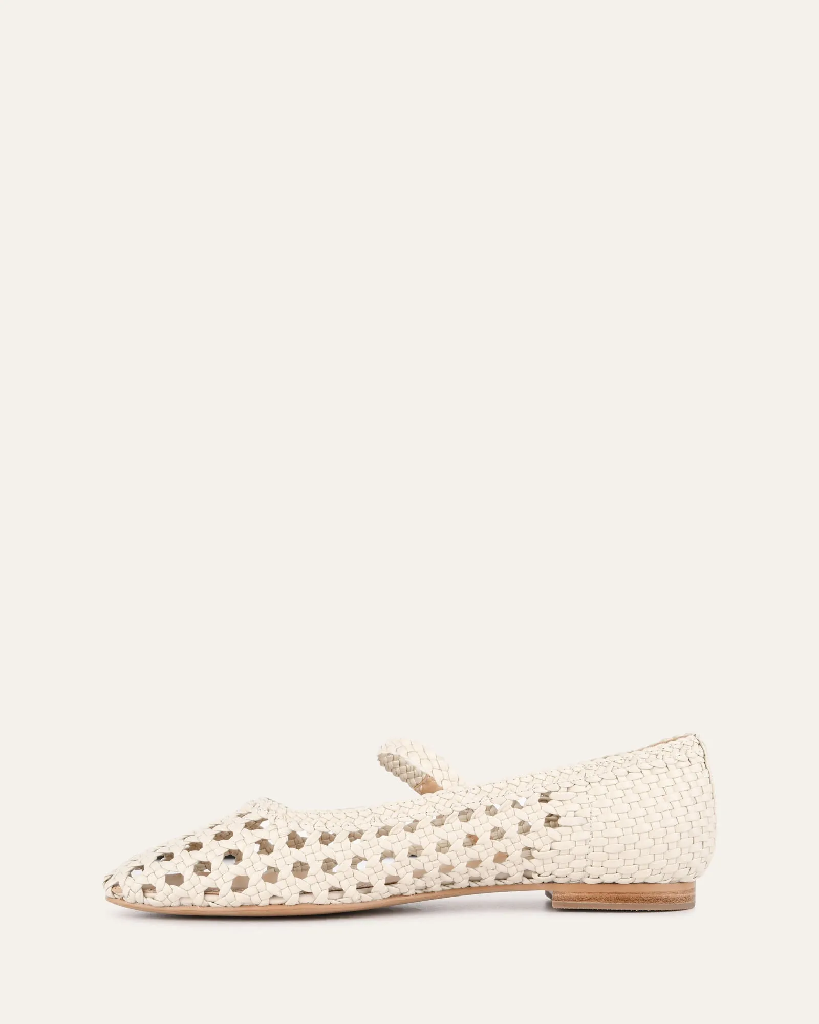 WILLIS CASUAL FLATS IN WEIßEM LEDER