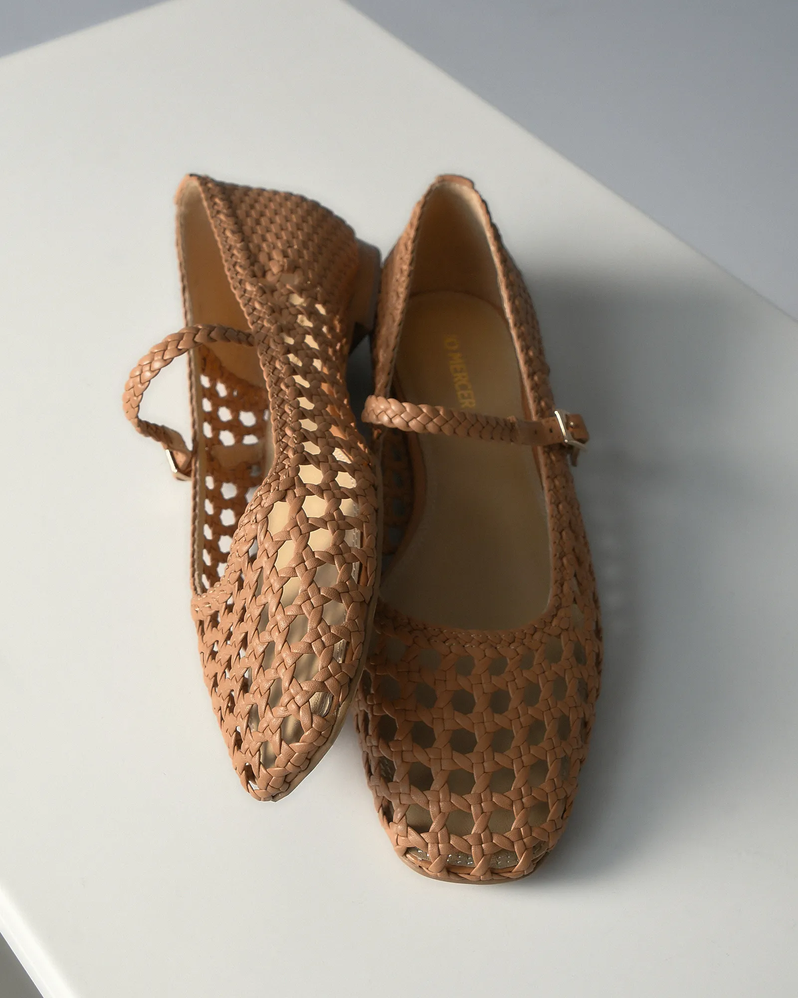 WILLIS CASUAL FLATS TOFFEE LEDER