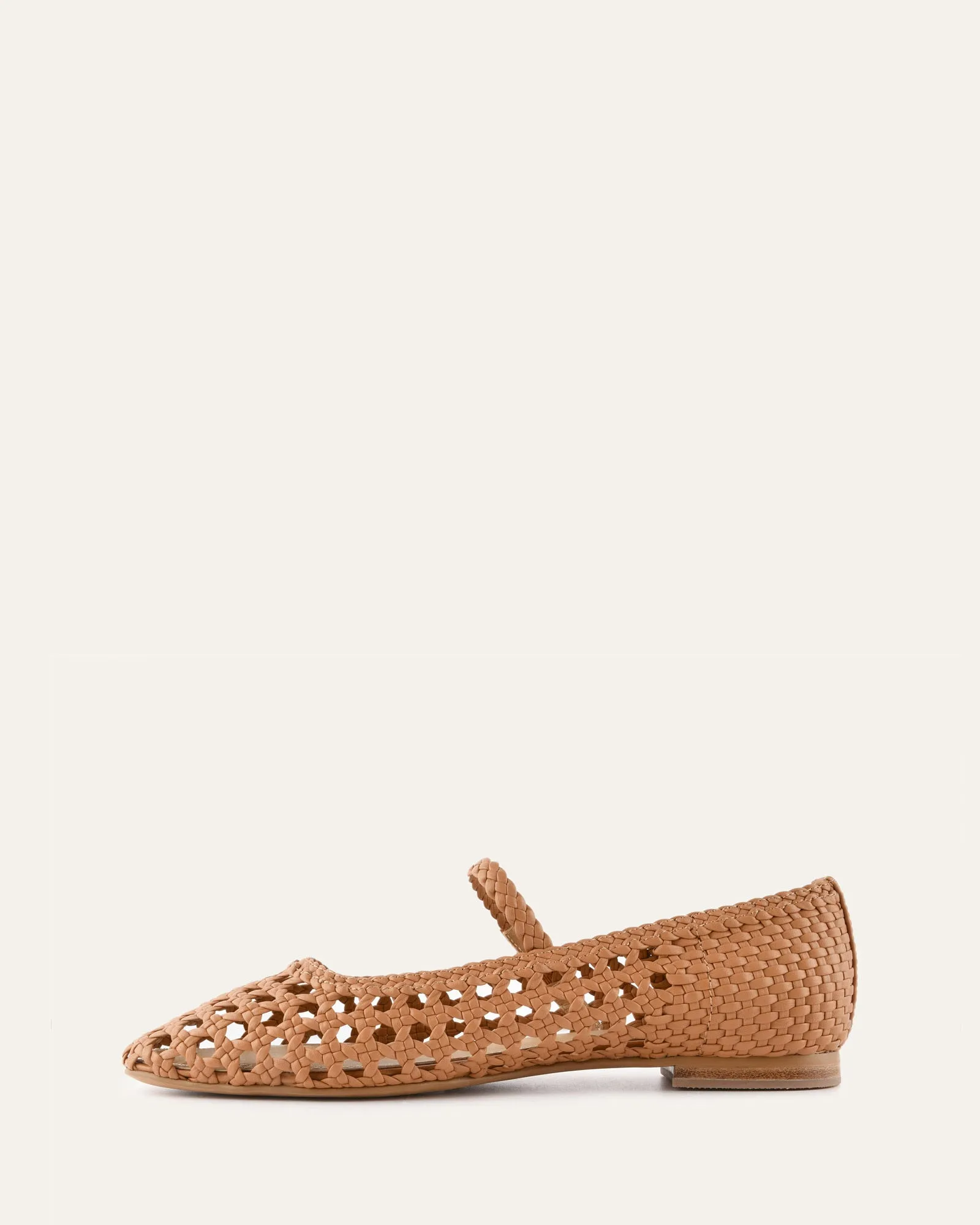 WILLIS CASUAL FLATS TOFFEE LEDER