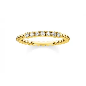 Gelbgold Zirkonia Punkt Stapelring TR2323-414-14 Thomas Sabo Ringe
