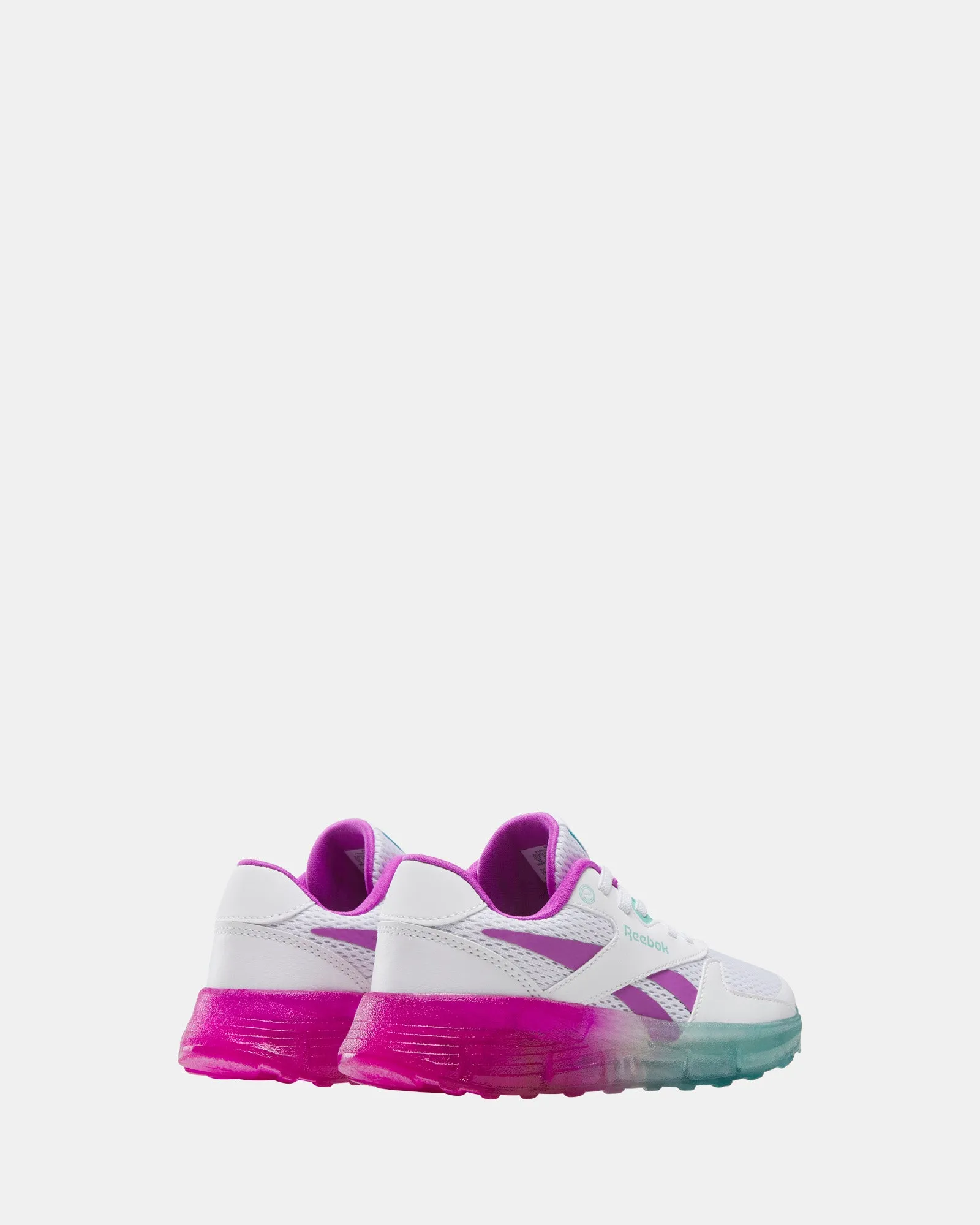 Zig N Glow 2 Elastische Schnürsenkel Weiß/Aiaqua/Purplerave